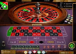 Playing the roulette game